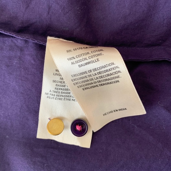 Closet Cleanout! Anthro Maeve Top Purple Pink Sequin Shirt Blouse - Picture 9 of 10